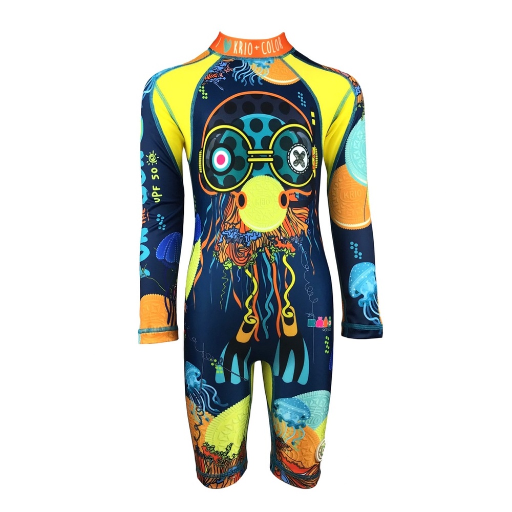 Krio + Color Long Sleeve Sunsuit
